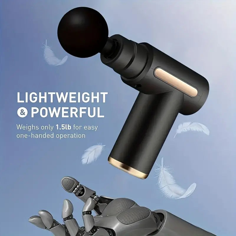 Ultra Compact Rechargeable Deep Tissue Massage Gun – Black-2