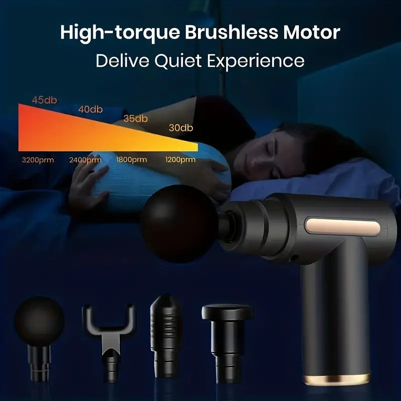 Ultra Compact Rechargeable Deep Tissue Massage Gun – Black-4