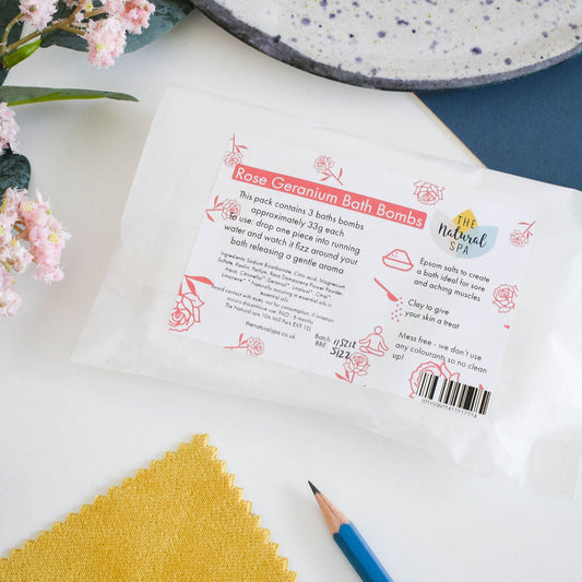 Rose Geranium Aromatherapy Bath Bombs-0