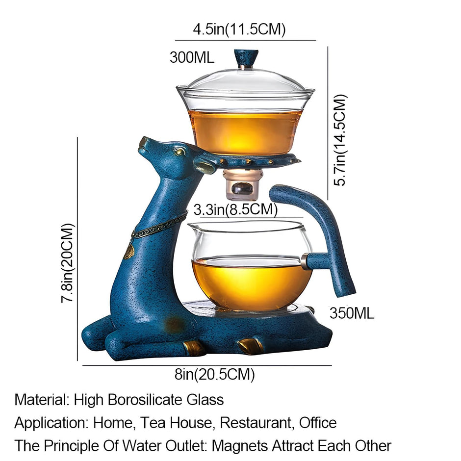 ZenDeer™ Magnetic Glass Teapot Set