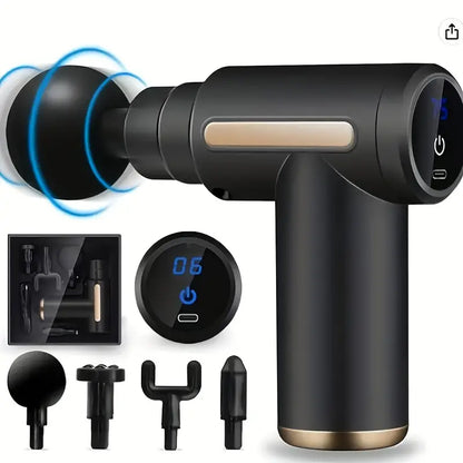 Ultra Compact Rechargeable Deep Tissue Massage Gun – Black-3